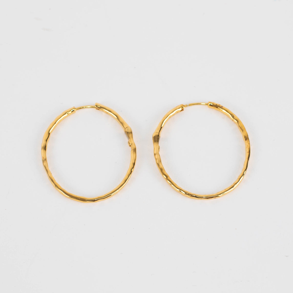 Monica Vinader Gold Siren Hoop Earrings