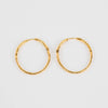Monica Vinader Gold Siren Hoop Earrings