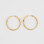 Monica Vinader Gold Siren Hoop Earrings