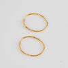 Monica Vinader Gold Siren Hoop Earrings