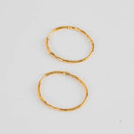 Monica Vinader Gold Siren Hoop Earrings
