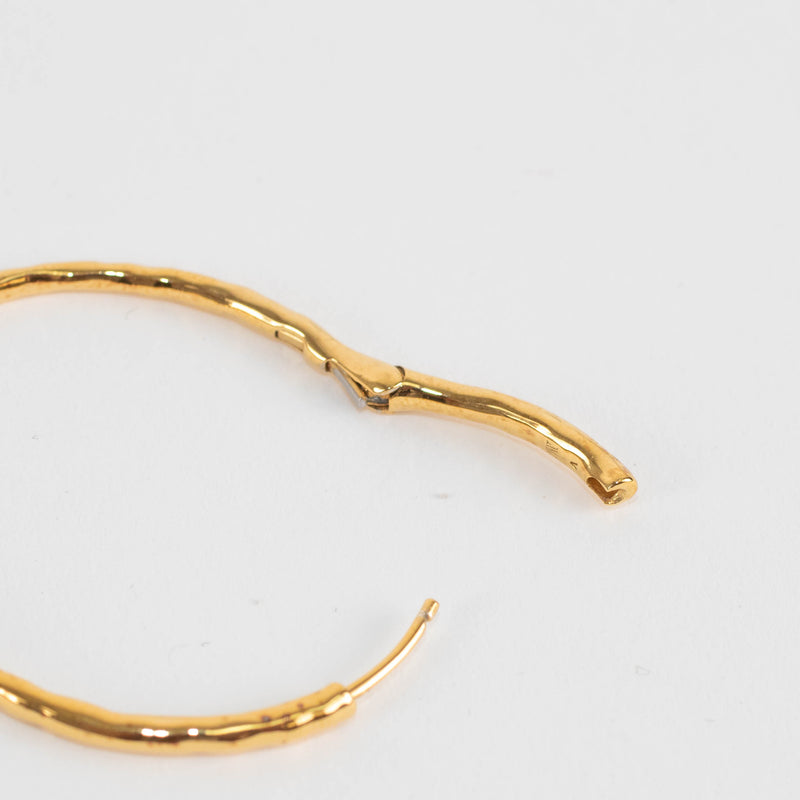 Monica Vinader Gold Siren Hoop Earrings