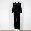 Me + Em Black Velvet Long Sleeve Jumpsuit