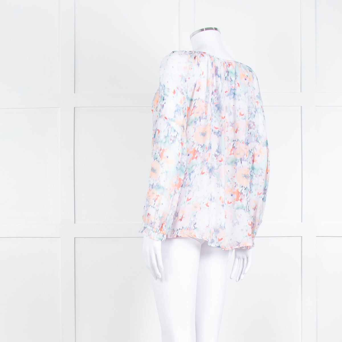 Velvet By Graham & Spencer Dusty Pink Grey Long Sleeve Top
