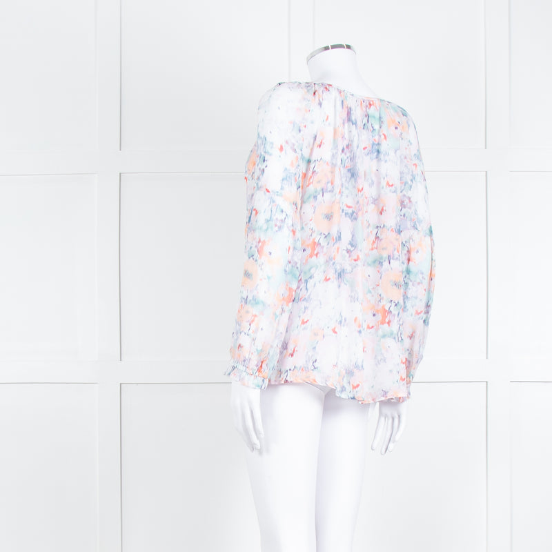 Velvet By Graham & Spencer Dusty Pink Grey Long Sleeve Top