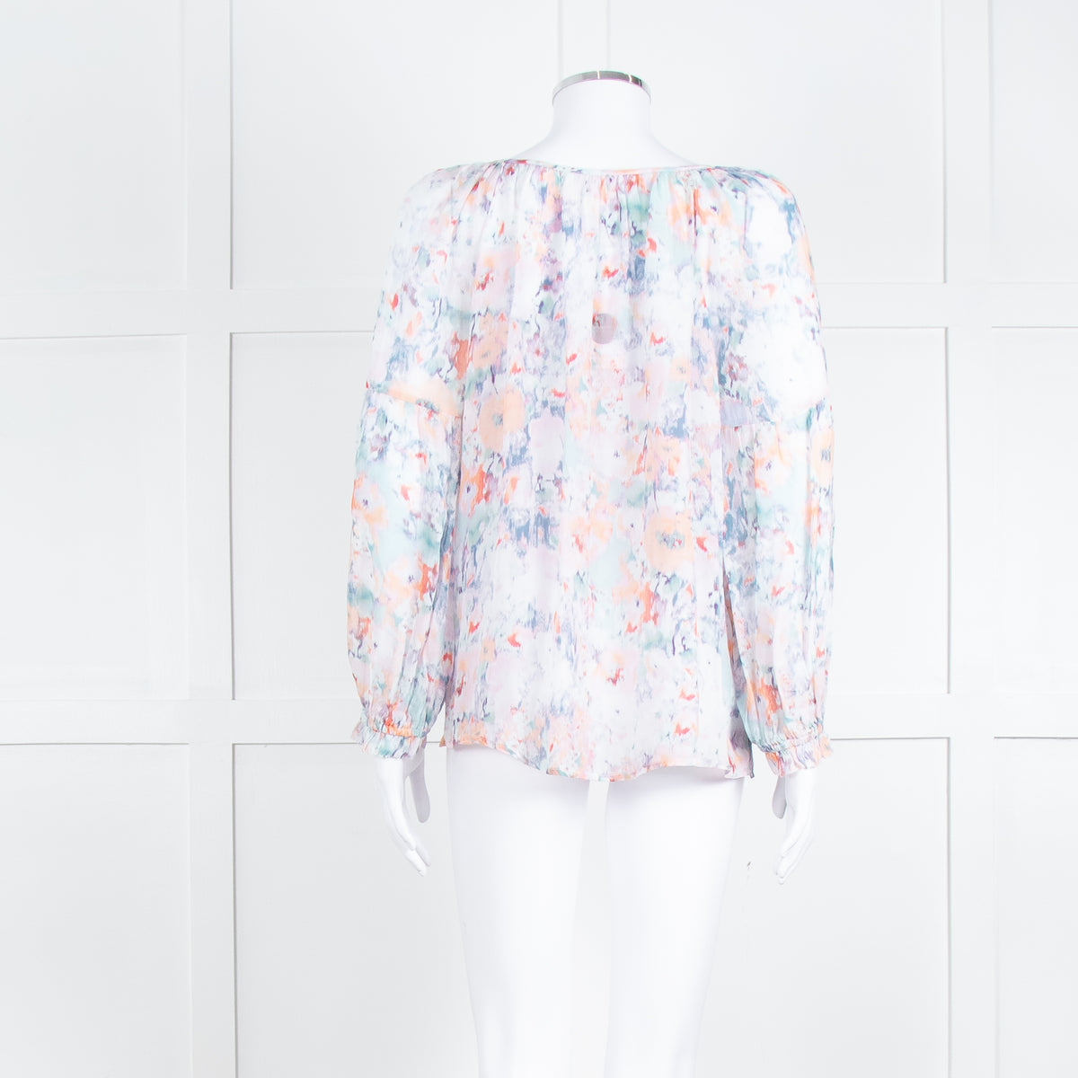 Velvet By Graham & Spencer Dusty Pink Grey Long Sleeve Top