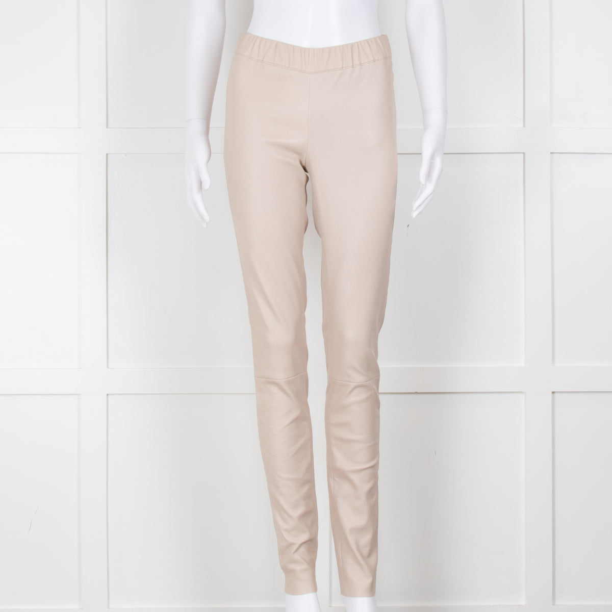 Max & Moi Beige Leather Leggings