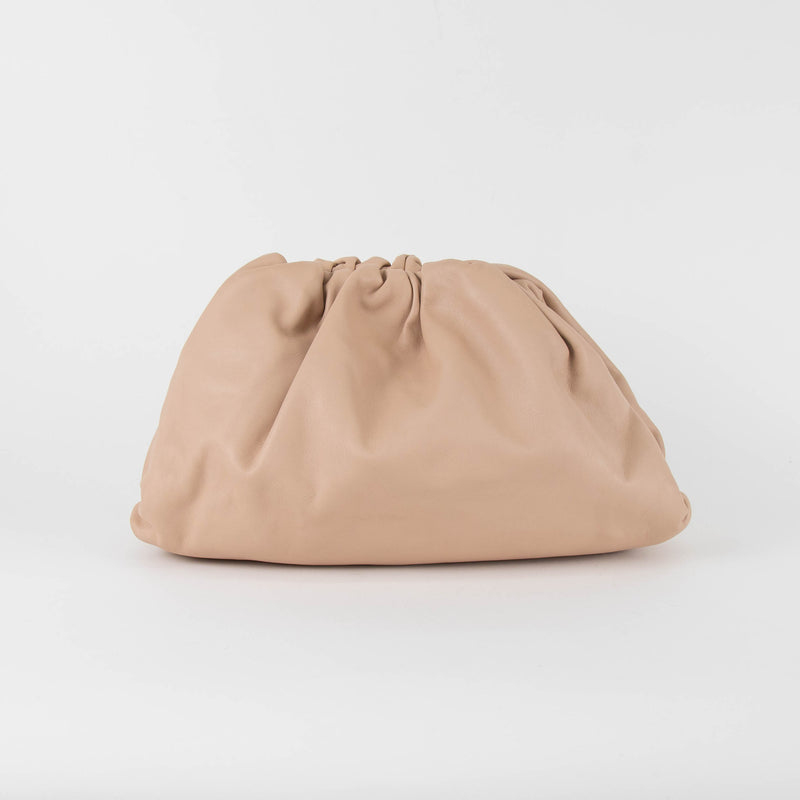 Bottega Veneta The Pouch Beige Clutch Bag