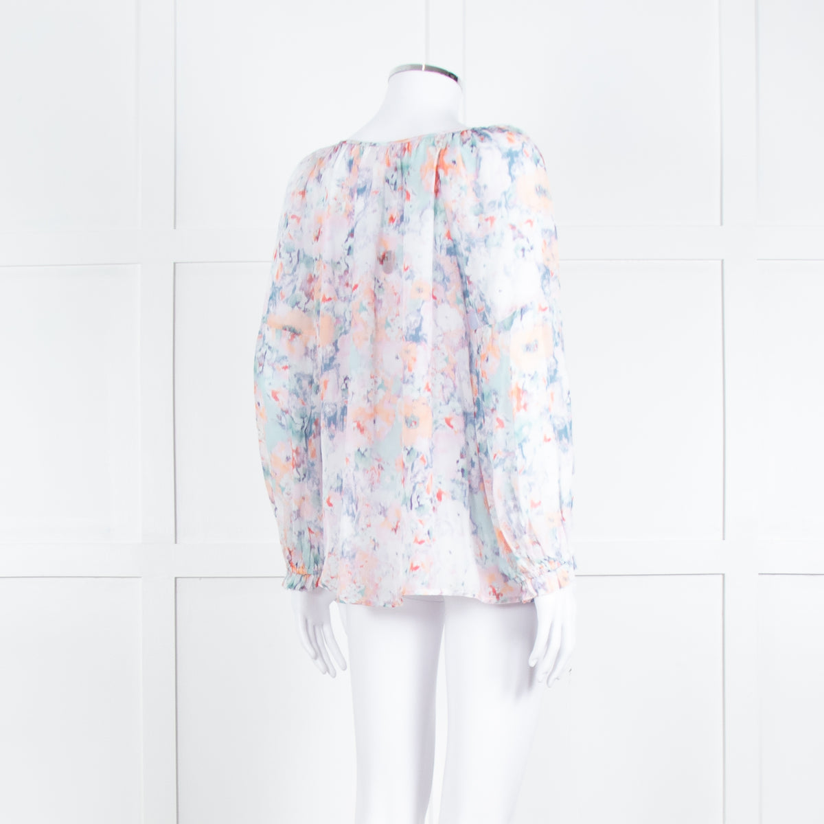 Velvet By Graham & Spencer Dusty Pink Grey Long Sleeve Top