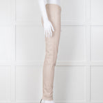 Max & Moi Beige Leather Leggings