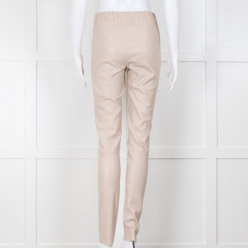 Max & Moi Beige Leather Leggings