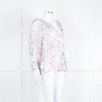 Velvet By Graham & Spencer Dusty Pink Grey Long Sleeve Top