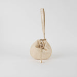 Chanel Cream Gold Python Small Pouch