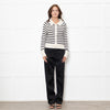 Veronica Beard Cream And Black Cheshire Cardigan
