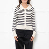 Veronica Beard Cream And Black Cheshire Cardigan
