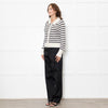 Veronica Beard Cream And Black Cheshire Cardigan