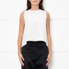 Carolina Herrera Cream Crepe Sleeveless Flowy Cami Top