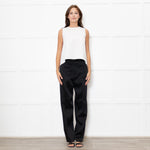 Carolina Herrera Cream Crepe Sleeveless Flowy Cami Top