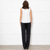 Carolina Herrera Cream Crepe Sleeveless Flowy Cami Top