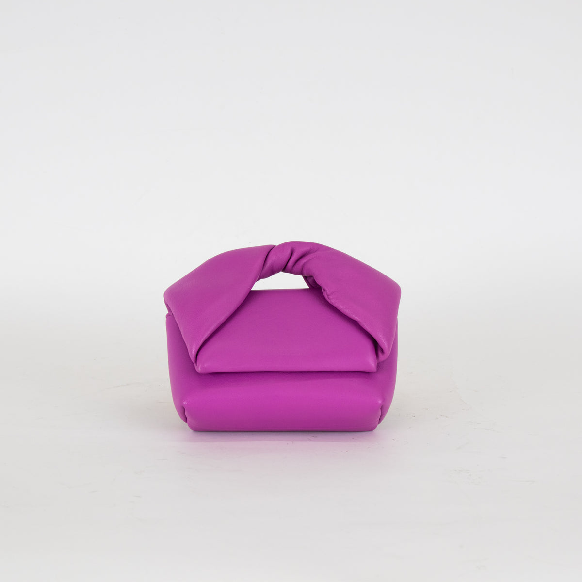 J W Anderson Purple Leather Nano Twister Bag