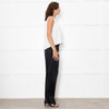 Carolina Herrera Cream Crepe Sleeveless Flowy Cami Top