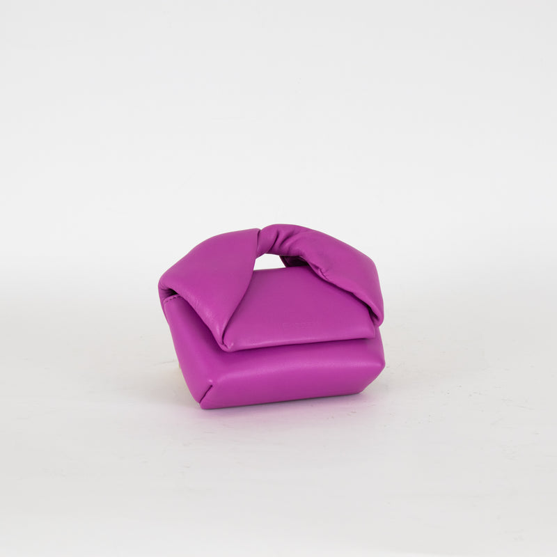 J W Anderson Purple Leather Nano Twister Bag