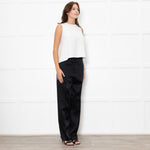 Carolina Herrera Cream Crepe Sleeveless Flowy Cami Top