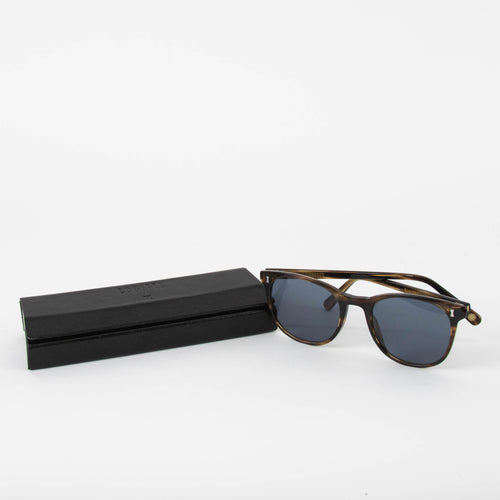 Cubitts Brown Frame Rounded Sunglasses