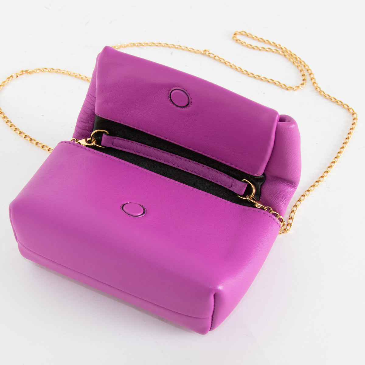 J W Anderson Purple Leather Nano Twister Bag