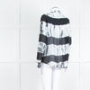 MKT Studio White Black Tie Dye Fine Cotton Shirt
