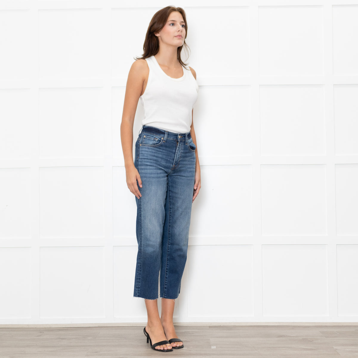 Seven For All Mankind 'The Modern Straight' Mid Wash Jeans