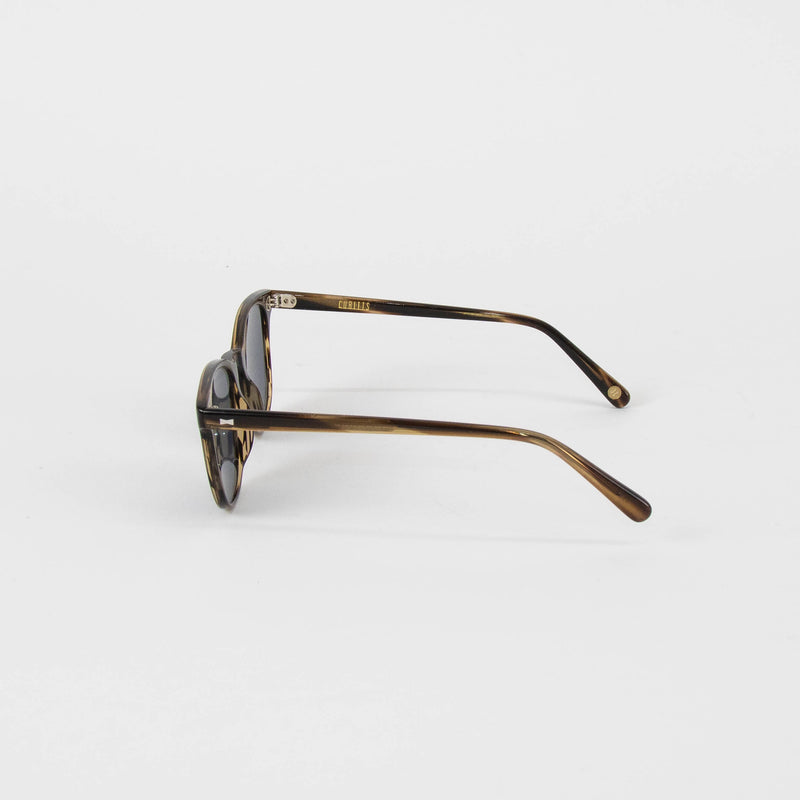 Cubitts Brown Frame Rounded Sunglasses