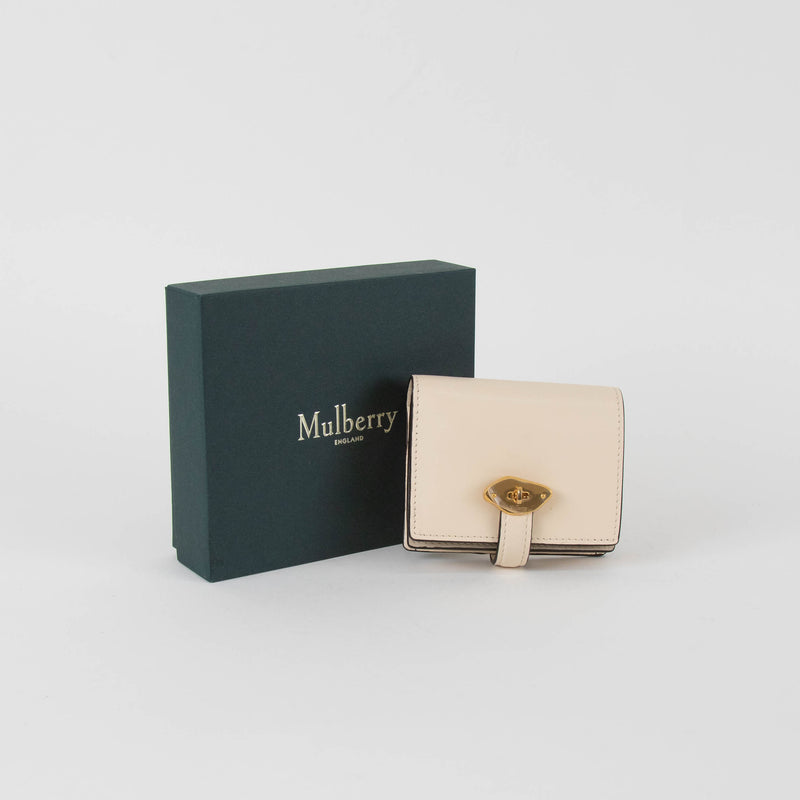 Mulberry Cream Lana Compact Wallet