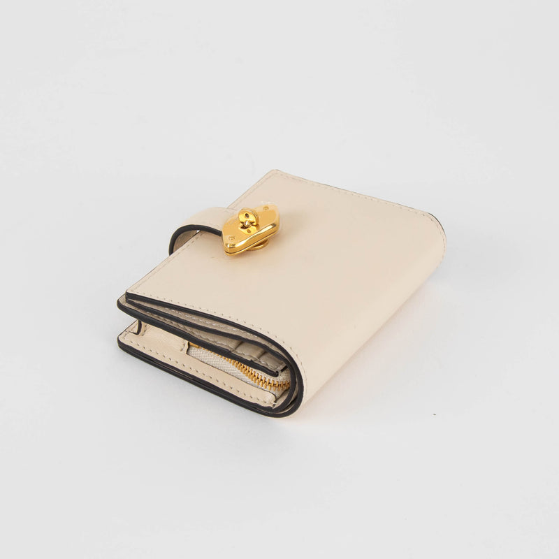 Mulberry Cream Lana Compact Wallet