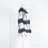 MKT Studio White Black Tie Dye Fine Cotton Shirt