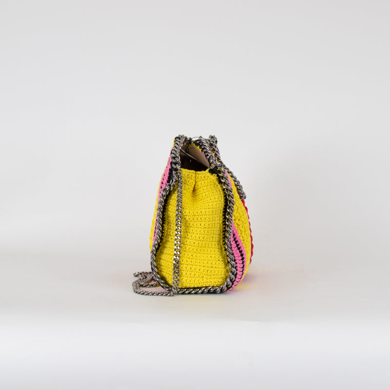 Stella McCartney Yellow Red Cotton Falabella Bag
