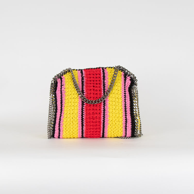 Stella McCartney Yellow Red Cotton Falabella Bag