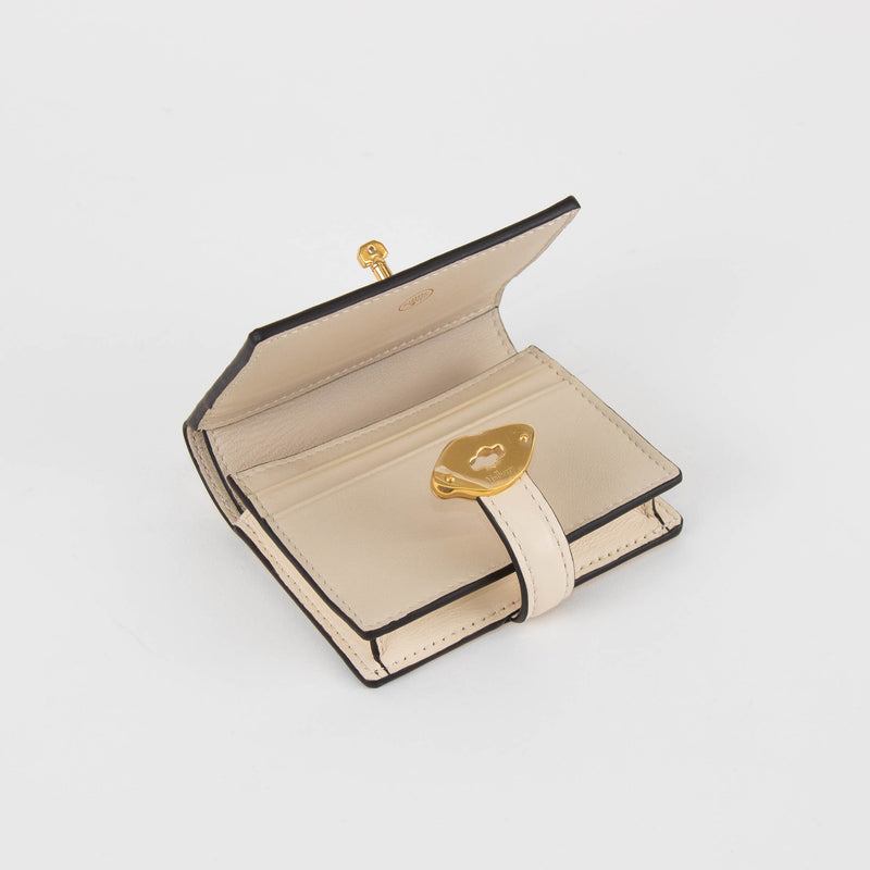 Mulberry Cream Lana Compact Wallet
