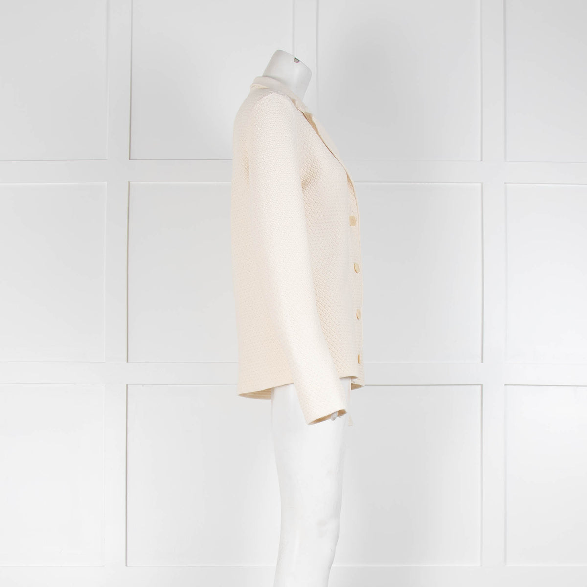 Loro Piana Cream Cotton Weave Blazer