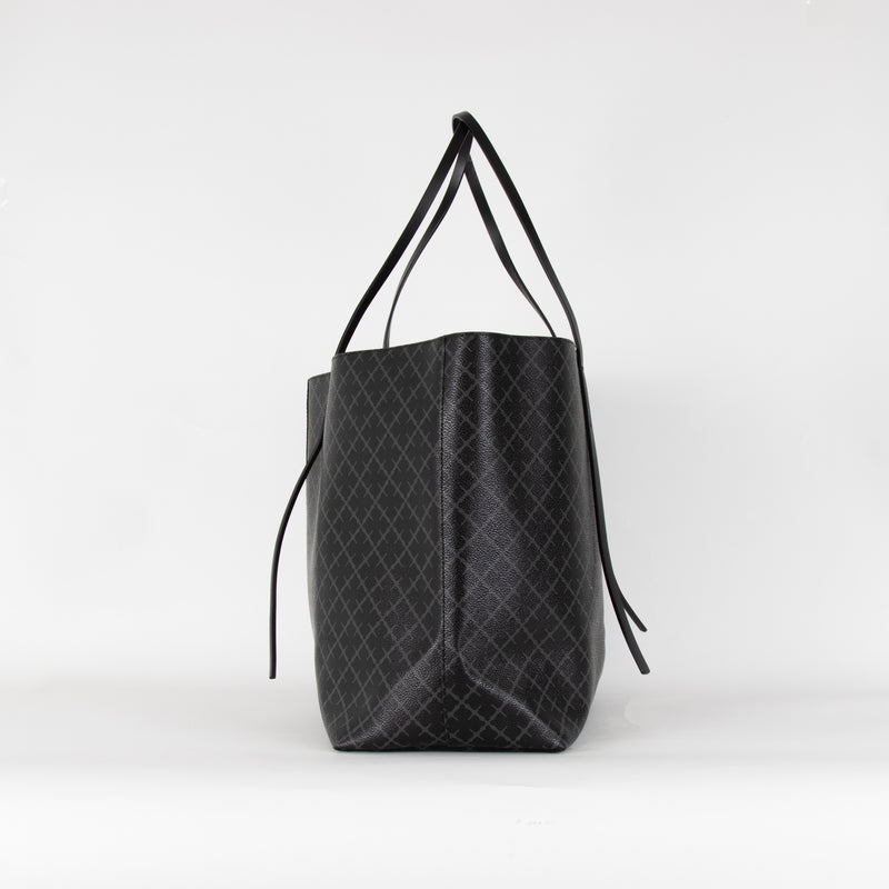 By Malene Birger Black Grey Abigail Printed Tote Bag