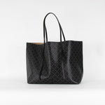 By Malene Birger Black Grey Abigail Printed Tote Bag