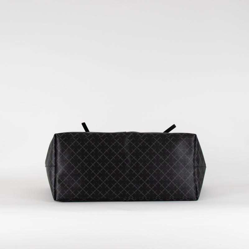 By Malene Birger Black Grey Abigail Printed Tote Bag
