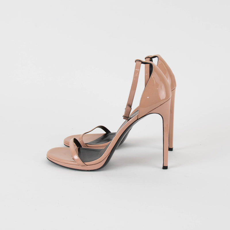 Saint Laurent Nude Patent Jane Heeled Sandal