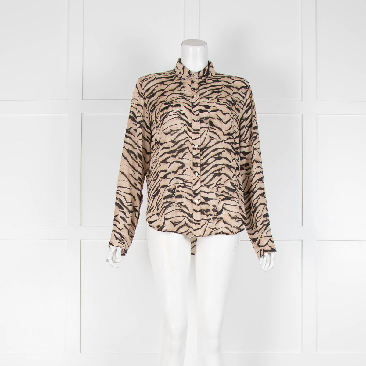Rails Cream Tiger Print Shirt