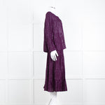 Iris Purple Silver Tiered Skirt