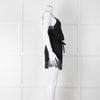 Zadig & Voltaire Black Lace Trim Silk Playsuit