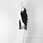 Zadig & Voltaire Black Lace Trim Silk Playsuit