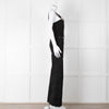 Alice McCall Black Gold Zip Wide Stretch Denim Dungarees