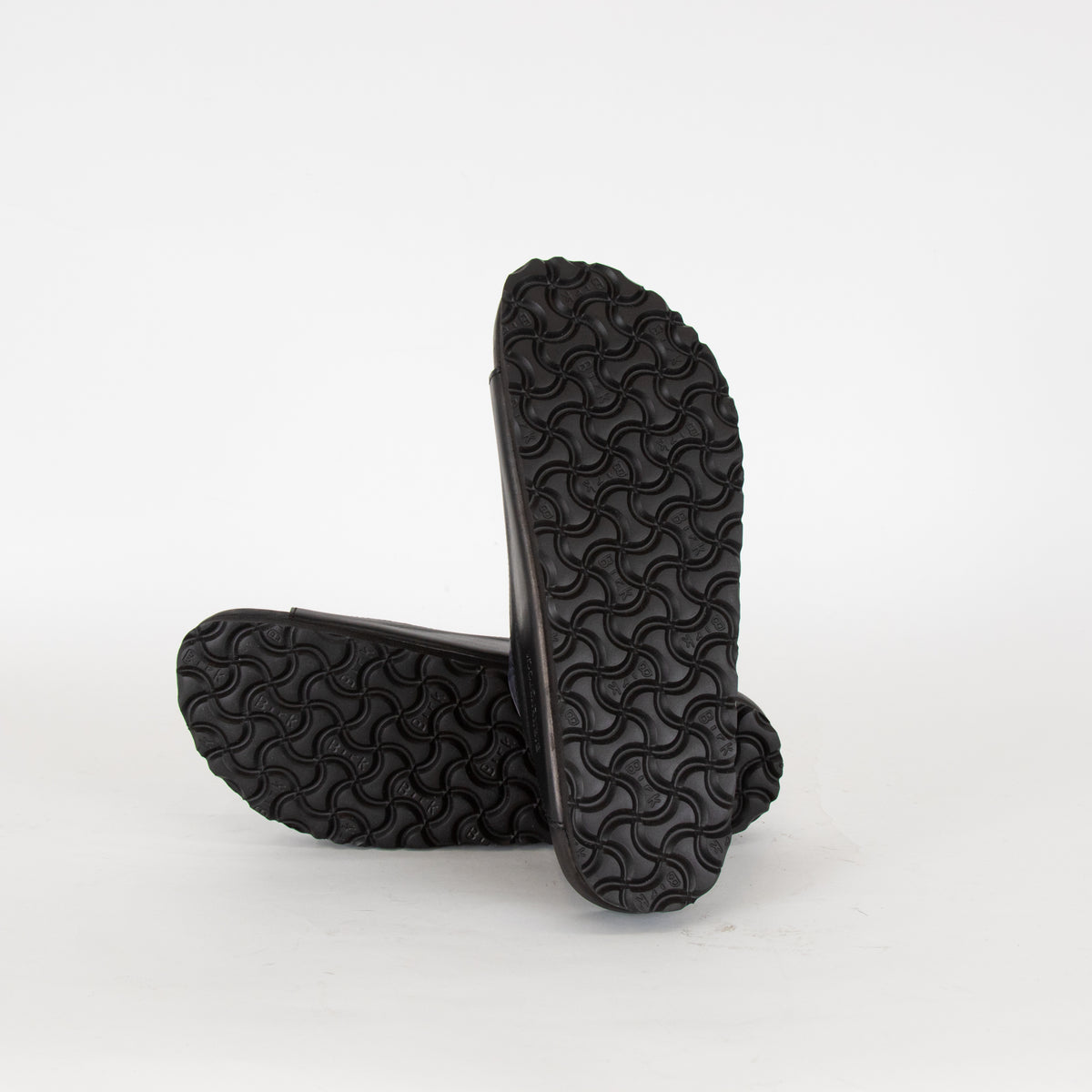 Manolo Blahnik For Birkenstock Black Clear PVC Arizona Strap Slides