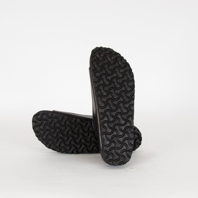 Manolo Blahnik For Birkenstock Black Clear PVC Arizona Strap Slides